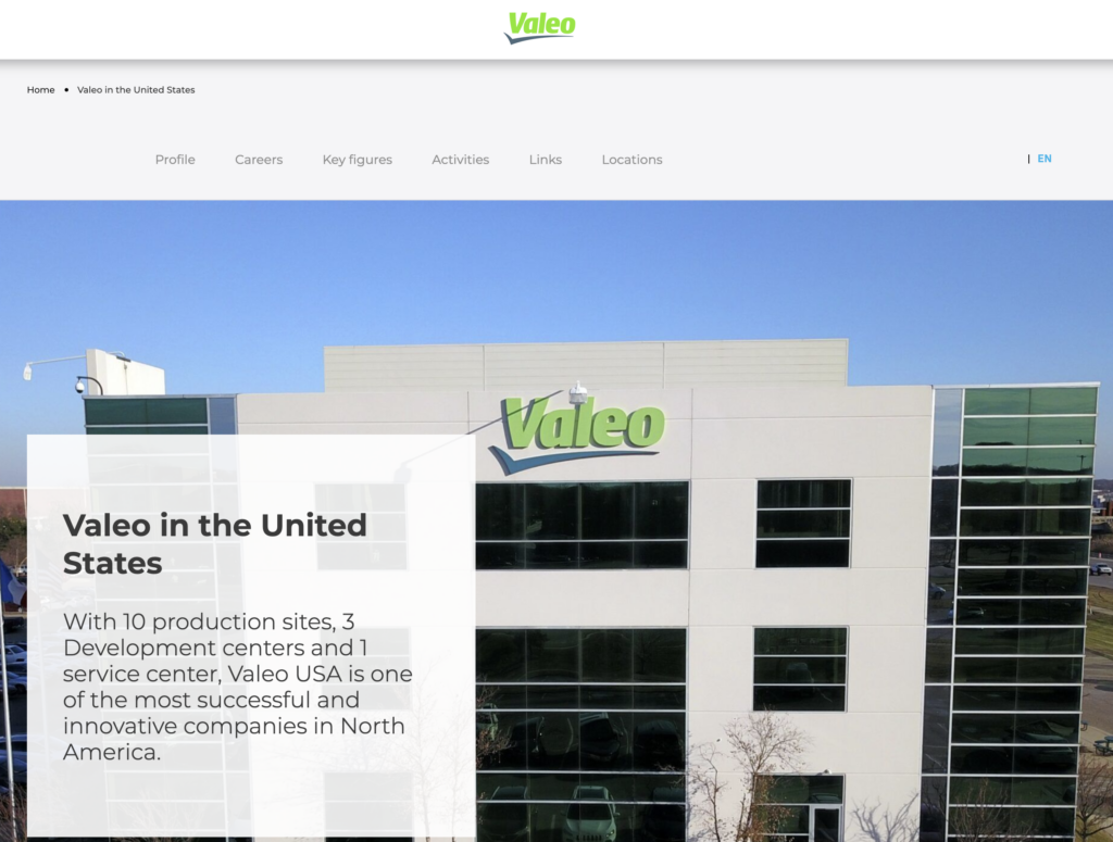 Valeo North America Inc - DCKAP Commerce